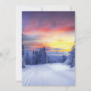 Winter scenery   invitation