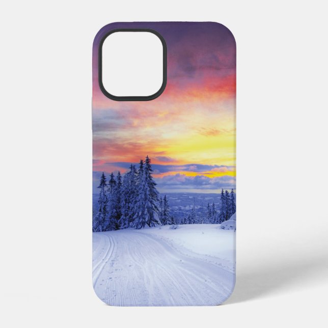 Winter scenery   iPhone case (Back)
