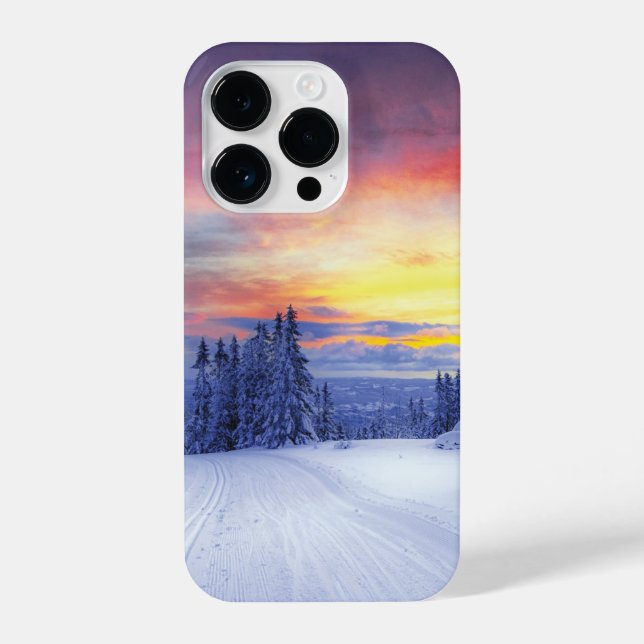 Winter scenery   iPhone case (Back)