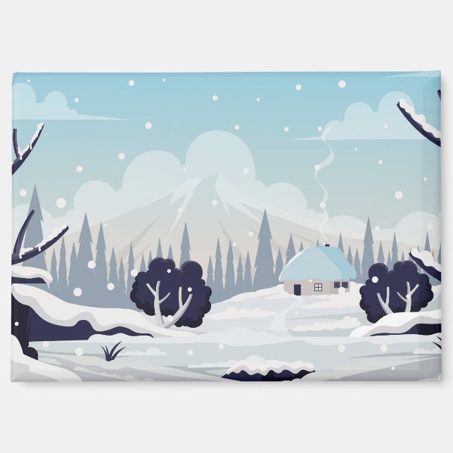 Winter Scenery Magnet (Front)
