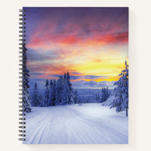Winter scenery notebook
