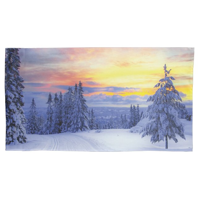 Winter scenery  pillowcase (Front-Left)