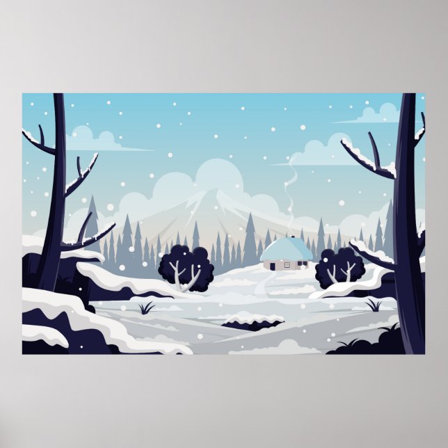 Winter Scenery Poster (Front)