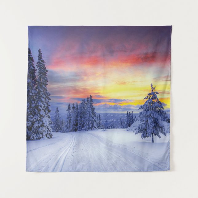 Winter scenery   tapestry (Front)