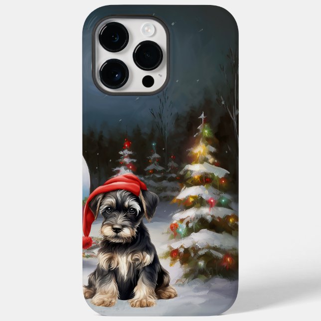 Winter Schnauzer Caravan Christmas Adventure Case-Mate iPhone Case (Back)