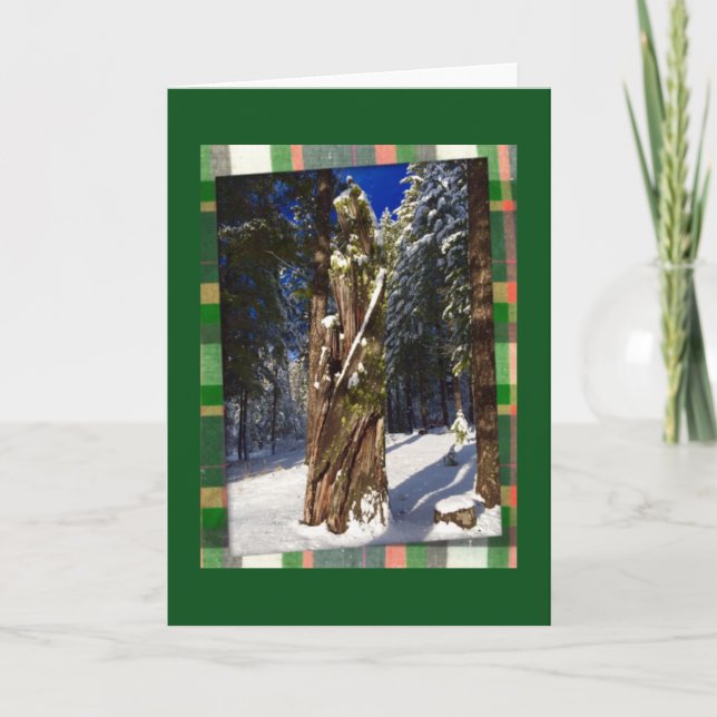 "Winter Sculpture Note Card" Holiday Card (Front)