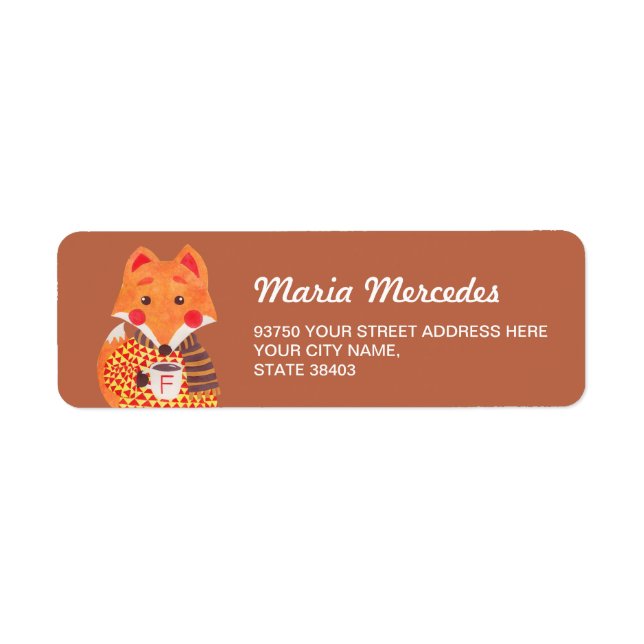 Winter Season is Coming (Fox Edition) Return Address Label (Front)