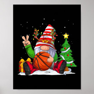 Winter Season Sketll Gnome Christmas For Boys Kids Poster