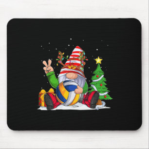 Winter Season Volleyball Gnome Christmas  for Boys Mouse Pad