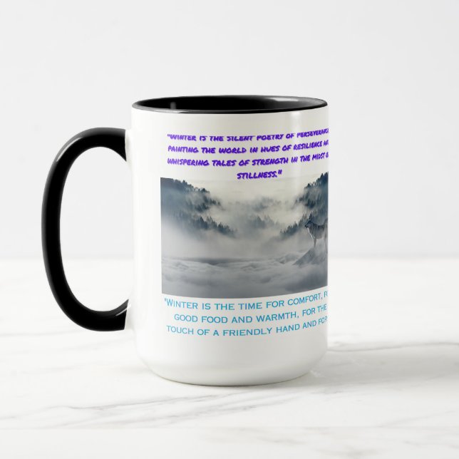 winter seasonal comfort mug (Left)