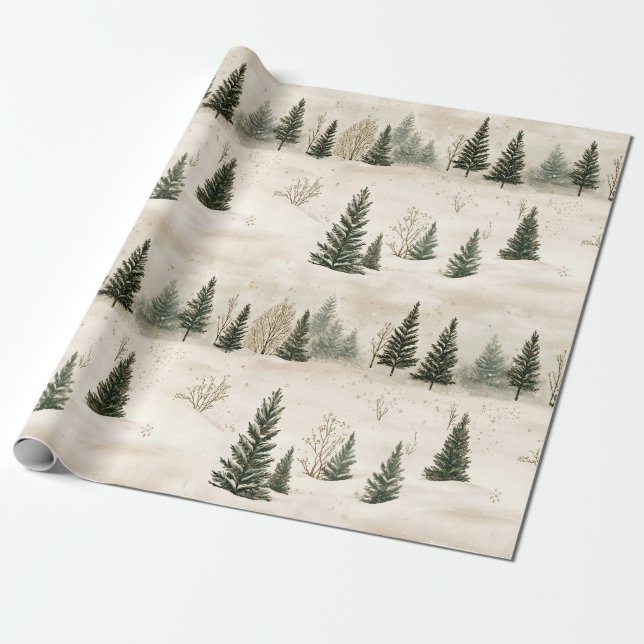 Winter Serenity II Wrapping Paper (Unrolled)