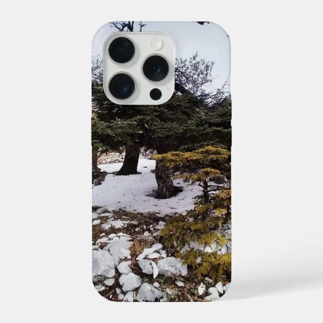 Winter Serenity in the Forest iPhone Case (Back)