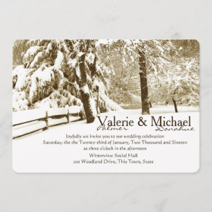 Winter Serenity Wedding Invitation