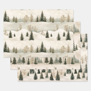 Winter Serenity Wrapping Paper Sheet