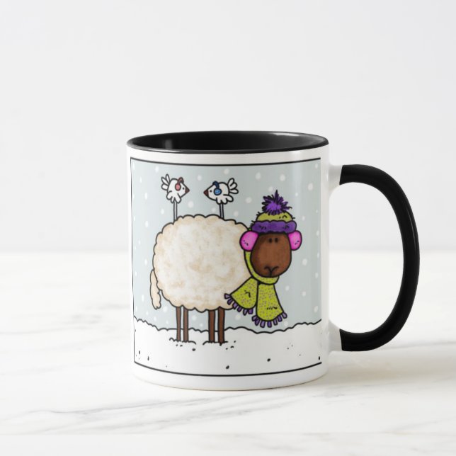 winter sheep mug (Right)