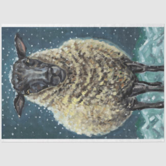 Winter Sheep Tissue Paper