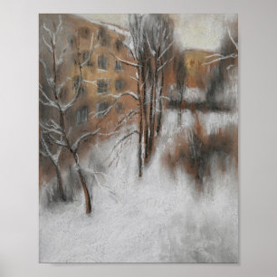 Winter Silence by the Window Poster