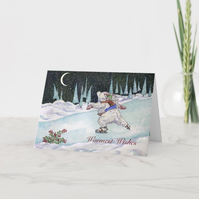 Winter Skate Holiday Card (Front)