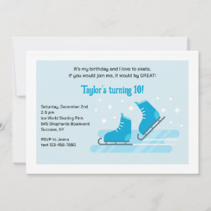Winter Skating Party Invitation