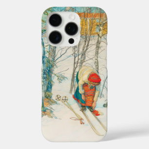 Winter Ski by Carl Larsson iPhone 16 Pro Case