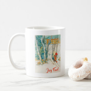 Winter Ski by Carl Larsson Coffee Mug