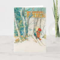 Winter Ski by Carl Larsson