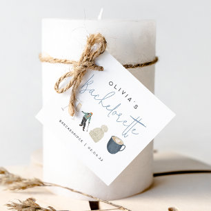 Winter Ski Resort Personalised Bachelorette Party Favour Tags