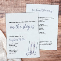 Winter Ski Snow Bachelorette Weekend Itinerary