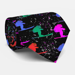 WINTER SKIER TIE