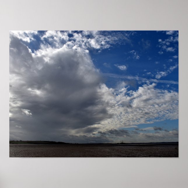 Winter Skies With Cloud Poster (Front)