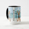 Winter Skiing custom name mugs