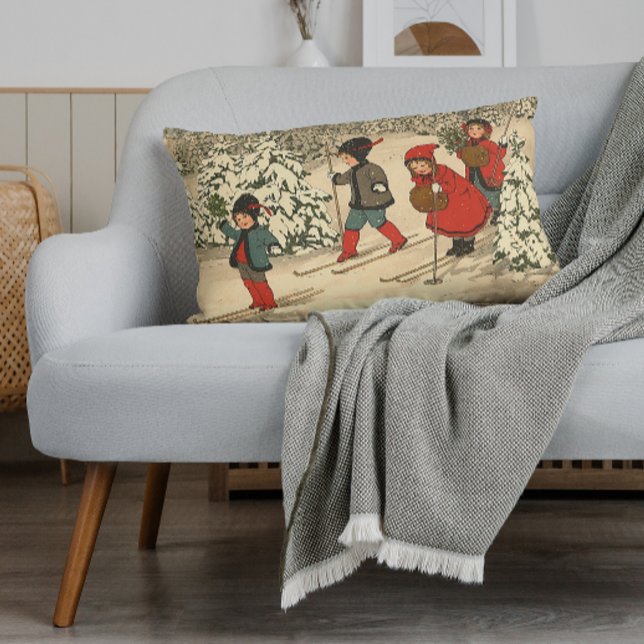 Winter Skiing Lumbar Cushion (Creator Uploaded)