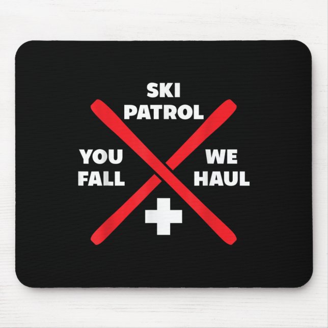 Winter Skiing Patrol Games Shirts &amp; Hoodies Sk Mouse Pad (Front)