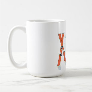 Winter Skiing Quote – Mountain Adventure Design Coffee Mug