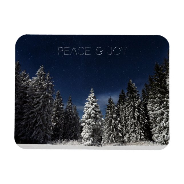 Winter Sky custom text magnet (Horizontal)