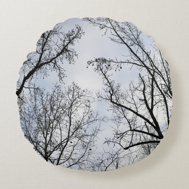 Winter Sky Round Cushion (Front)