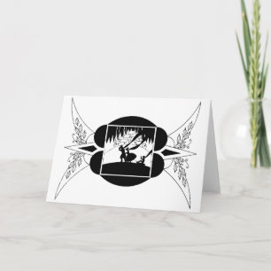 Winter Sledding Holiday Card