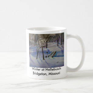 Winter Sleding, Winter at HellebuschBridgeton, ... Coffee Mug