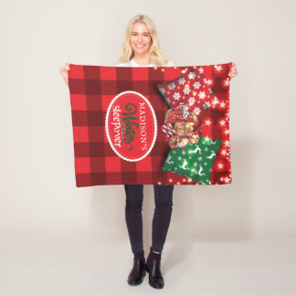 Winter Sleepover Birthday Party Personalised Fleece Blanket