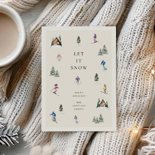 WINTER SLOPES  HOLIDAY CARD