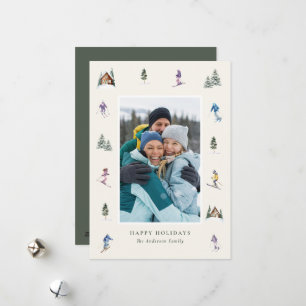 WINTER SLOPES Photo  Holiday Card