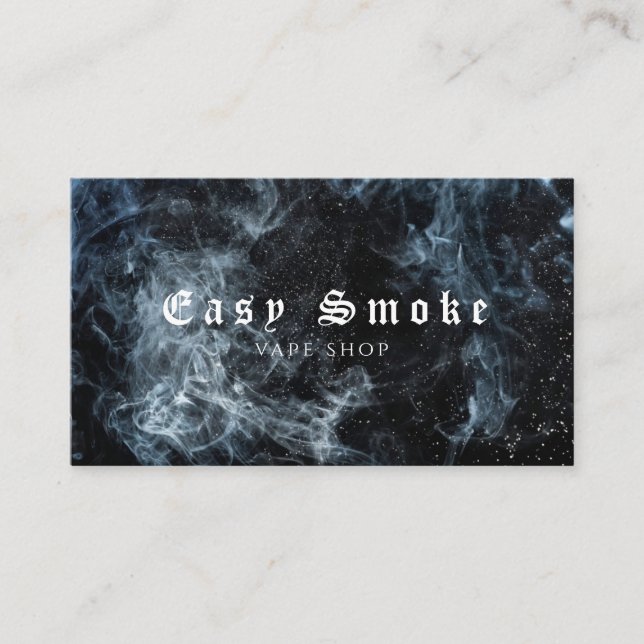 Winter Smoke Vape Shop Business Card (Front)