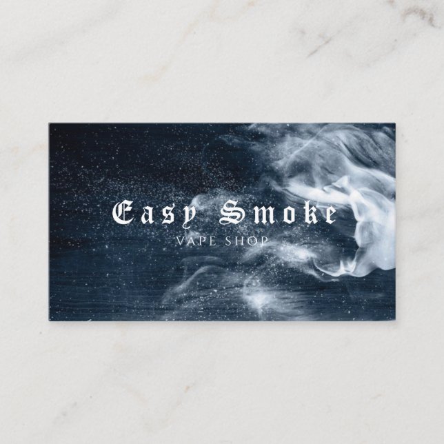 Winter Smoke Vape Shop Business Card (Front)