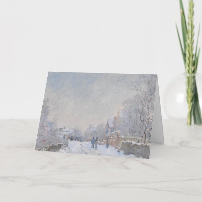 Winter Snow at Argeteuil Holiday Card (Front)