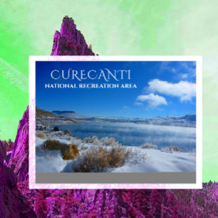 Winter Snow at Blue Mesa Resrvoir, Curecanti NRA Postcard