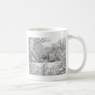 Winter Snow At Huron River Coffee Mug