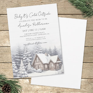 Winter Snow Baby Shower Invitation