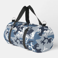 Winter Snow Blue Camouflage, Military, Army
