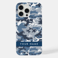Winter Snow Blue Camouflage Your name Personalise