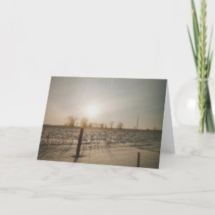 Winter Snow Card